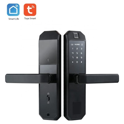 Intelligent tuya app fingerprint wifi smart home door lock