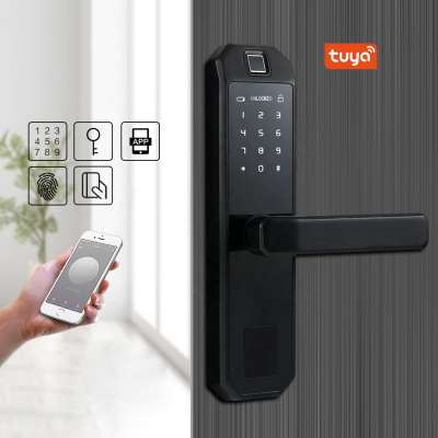 Wifi connector front door smart cylinder lock with fingerprint door access