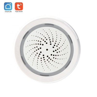 Smart Home Wireless WiFi Siren Alarm Sensor USB Power temperature and humidity sensor detector