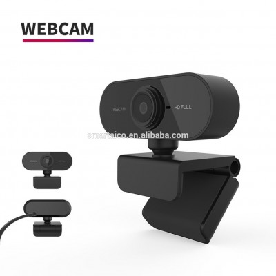 Best Sale HD Black CMOS USB Webcam HD 1080PP Computer Live Stream Camera with MIC Widely Angle Webcam