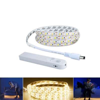 USB 5V Battery Power PIR Motion Sensor LED Strip lamp  SMD 2835 Christmas desk Decor lamp tape For TV