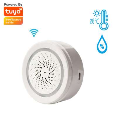 Tuya smart home Wireless Temperature and Humidity Detector Sensor Alarm system