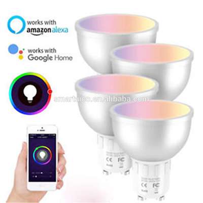 Smart LED Light Bulb 5W GU10 RGBW WiFi Led Dimmable Bluetooth5W GU10 RGBW WiFi Led Dimmable